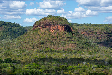 Landscape of Chapada das Mesas National `Park from Pedra Caida Tourist Complex - State of Maranhão, Brazil