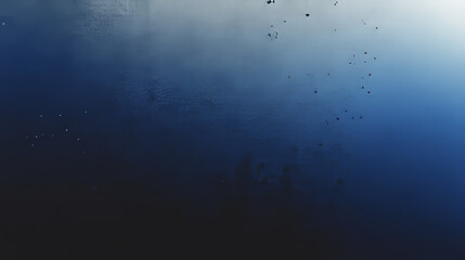 Fototapeta premium Mysterious Deep Blue Underwater Scene at Night with Scattered Objects