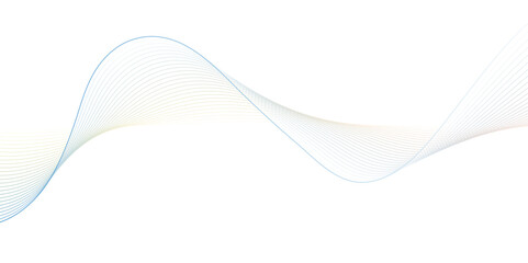 Abstract wavy lines Isolated background design. Wave modern stream transparent background.