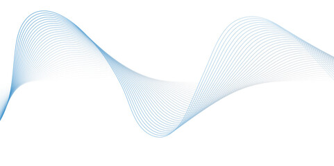 Abstract wavy lines Isolated background design. Wave modern stream transparent background.