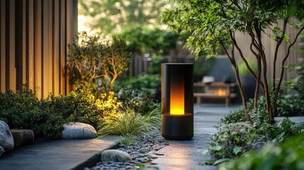 Modern Outdoor Lighting:  Create a Relaxing Ambiance with Flameless Lanterns in Your Garden