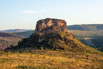 View of some beauitful hills at Chapada das Mesas National Park - State of Maranhão, Brazil