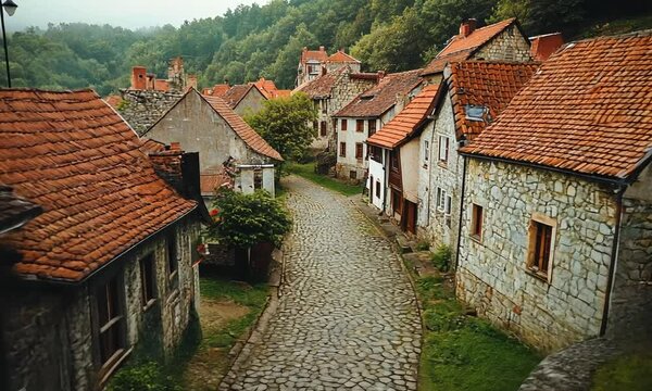 houses made of stone like in Italy