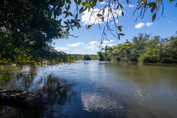 View of Rio Farinha (Farinha River) at Chapada das Mesas National Park - State of Maranhão, Brazil