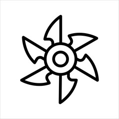 Obraz premium ninja war tools to fight the enemy.