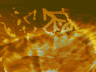 Aged Watercolor Gems. Multi Acryllic