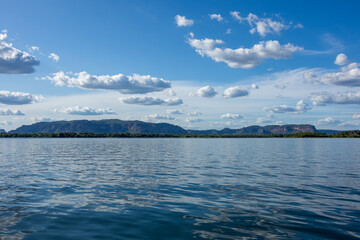 Landscape of Chapada das Mesas National Park from Tocantins River - Carolina, State of Maranhão
