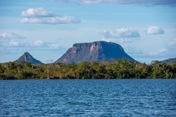 Landscape of Chapada das Mesas National Park from Tocantins River - Carolina, State of Maranhão