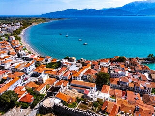 City of Nafpaktos, near Gulf of Corinth, Greece