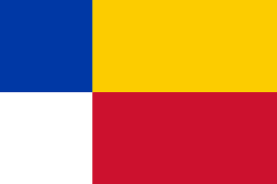 Flag of Heerde Municipality (Gelderland or Guelders province, Kingdom of the Netherlands, Holland) 
