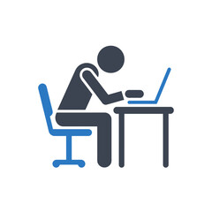 Overwhelmed Worker Icon