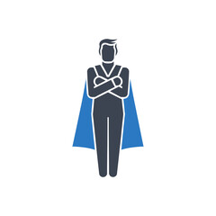 Superhero Pose Icon