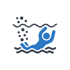 Swimming Under Water Icon