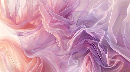 Fototapeta premium Thin, delicate lines in shades of pink and purple, creating a soft and dreamy abstract pattern