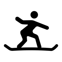 snowboarding Solid icon