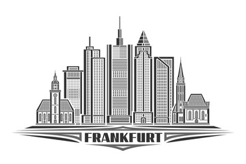 Naklejka premium Vector illustration of Frankfurt