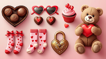 Obraz premium Concept Happy valentine day