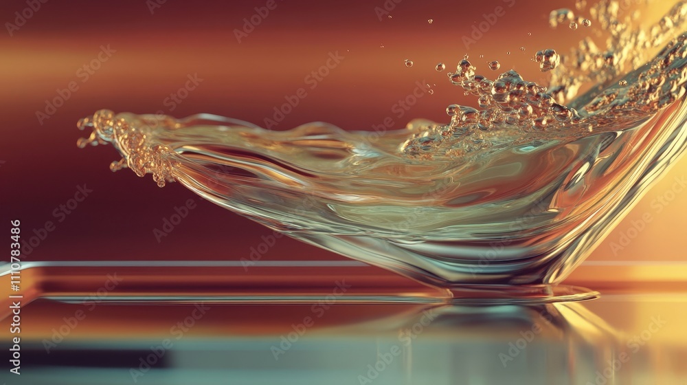 Poster An animation showing the behavior of fluids in motion, demonstrating Bernoulli's principle.