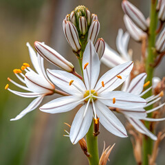 Asphodelus ramosus, or branched asphodel