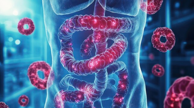 An infographic illustrating the risk factors and prevention strategies for colorectal cancer