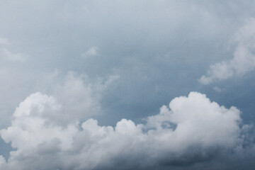 Dramatic sky, dark, blue, cloudy and lightning. Bad weather with dark clouds, overcast it will rain.