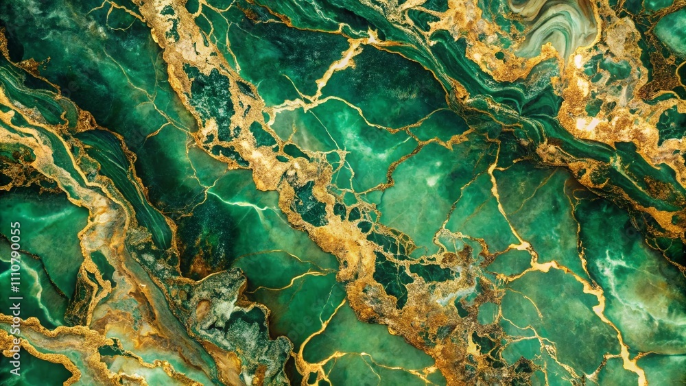 Poster stunning green and gold marble texture background for elegant banner backdrop and textured mapping a