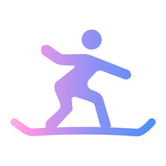 snowboarding Gradient icon