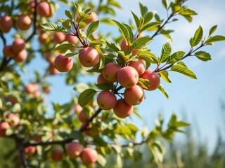 Obraz premium apples on a tree
