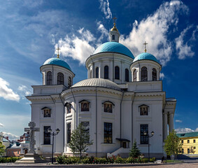 Our Lady of Kazan cathedral. Our Lady monastery in Kazan, Russia	