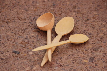 Wooden Spoons Close up