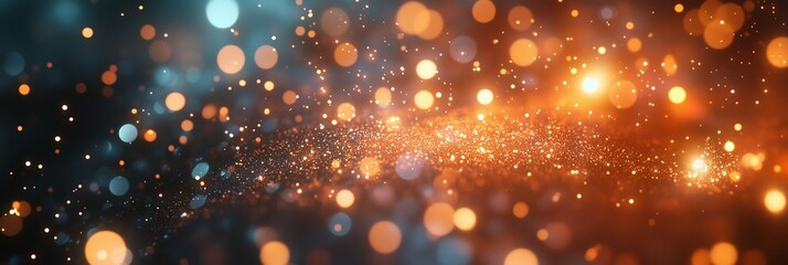 Obraz premium Closeup of sparkling sparklers and bokeh lights in the background, a new year celebration concept