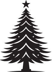 Vector Christmas tree isolated