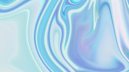 Holographic gradient background with metallic, pearlescent texture in purple and blue tones.