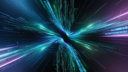 Obraz premium Digital Speed Tunnel 