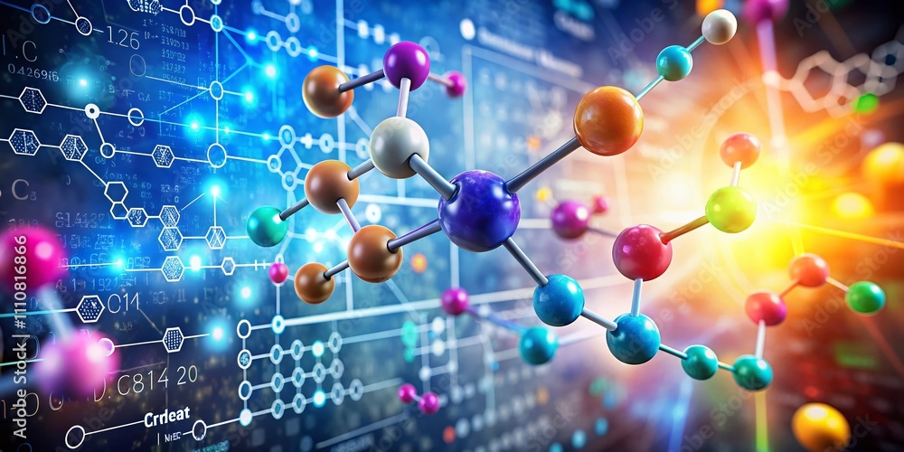 Aufkleber understanding the concept of covalent bonds in chemistry: visual representation of atomic interactio