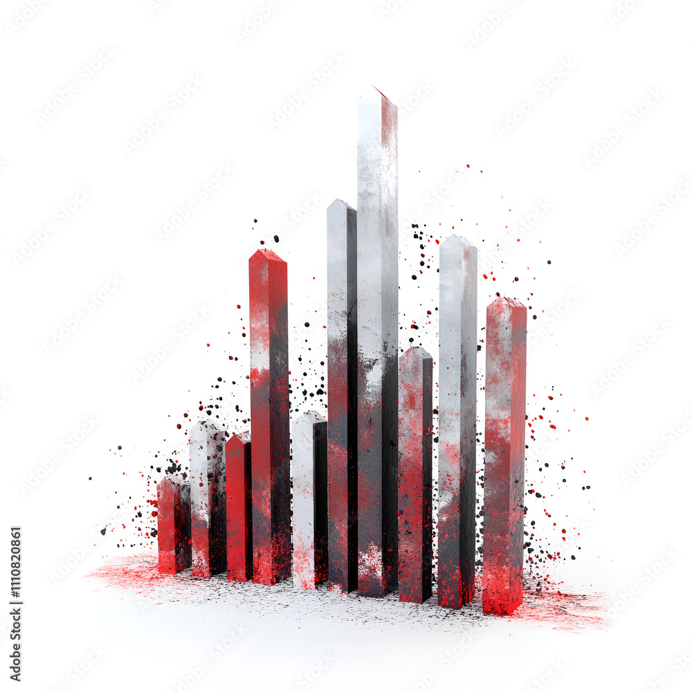 Aufkleber data visualization insights business growth metrics digital environment infographic analytical persp