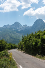 mountain road in the mountains
