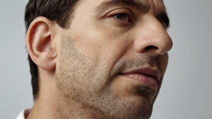 Obraz premium close up of a person with a headache,generative ai