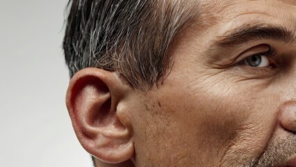 Obraz premium close up of a person with a headache,generative ai