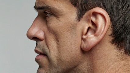 Obraz premium close up of a person with a headache,generative ai