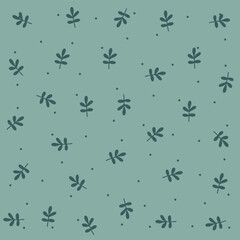 seamless pattern with flowers and damask pattern