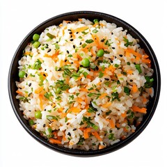 Macro Side Dish Gari  Japanese Cuisine Isolated on White Background