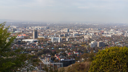 Obraz premium aerial view of the city