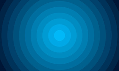 Radiant Blue Concentric Circles Design