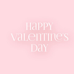 3d Happy Valentine's day banner background paper cut