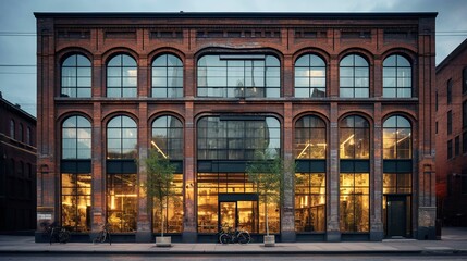 A photo of a building with adaptive reuse design