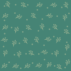 seamless pattern with flowers and damask pattern