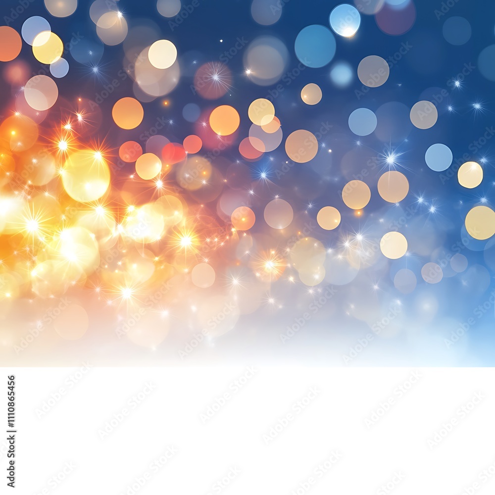 Poster abstract background with bokeh, generative ai