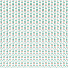 seamless pattern with flowers and damask pattern