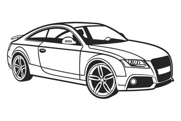 Fototapeta premium sports car vector illustration